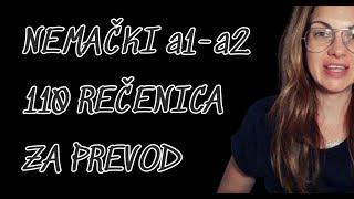NEMAČKI- A1-A2- 110 REČENICA KOJE ĆE VAM POMOĆI DA SAZNATE KOLIKO ZNATE I GDE (AKO) GREŠITE