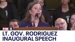 Inaugural speech from Lt. Gov. Sara Rodriguez | FOX6 News Milwaukee