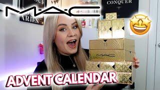 MAC ADVENT CALENDAR UNBOXING 2024  THE 'GIFT OF GOLD' WORTH £445   MISS BOUX