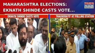 Maharashtra Polls: CM Eknath Shinde Casts Vote, Highlights Importance Of Democratic Participation