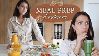 RETOUR DE COURSES + MEAL PREP - 5 recettes d'automne