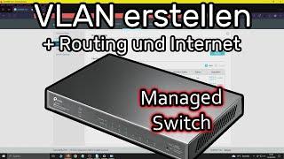 TP-Link Switch VLAN einrichten + Routing und Internet (TP-Link TL-SG2008P)