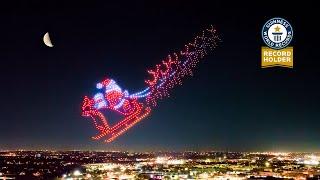 Christmas Drone Show is the Longest Drone Animation Ever! (2,500 Drones!)