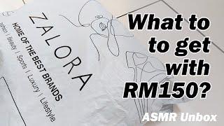 What Can You Get from Zalora with RM150? | Quick ASMR Unbox and Try-On