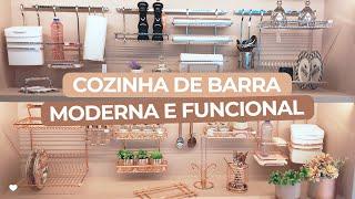 [DICA] COMO DEIXAR SUA COZINHA SUPER MODERNA E FUNCIONAL | COZINHA DE BARRA | ELA DECORA