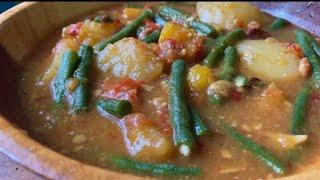 Simple potato curry with long beans, pumpkin & axone || Naga Kitchen