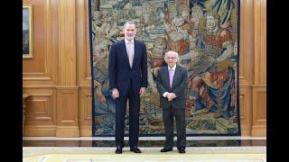 S.M. el Rey recibe a D. José Luis Temes, director de orquesta, Premio Nacional de Música 2008.