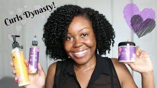 Moisturized Twist Out Using Curls Dynasty Hair Products | Demo & Review