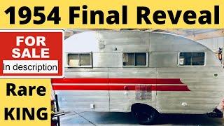 EP 154 - 1954 King final reveal. It is for sale! Vintage camper travel trailer