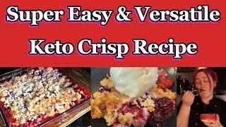 Low Carb Mixed Berry Crisp with 0 Carb Crispy Crumble Topping