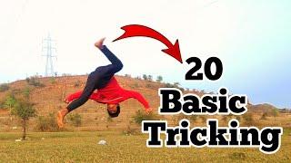 20 Tricking Basics - Easy to Hard ( Slow Motion) | Joseph Chavhan