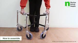 How to use a Detachable Commode Chair with Castors (Chromed Steel)