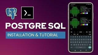 How to install & setup POSTGRESQL on android using termux | full tutorial