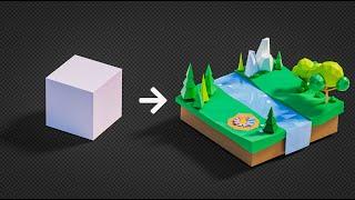 Blender 4.0 Beginner Tutorial | Low Poly Worlds