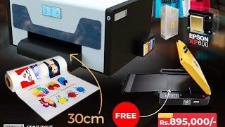 30 CM Budget  Desktop DTF Printer With Epson XP 600 Head| First Time In Sri Lanka With Free A3 Oven