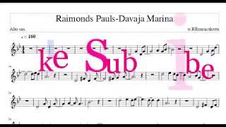 Alla Pugacheva Million Alix Roz Alto sax sheet