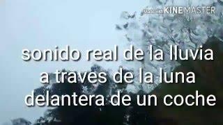 Sonido real de la lluvia con susto al final,ni relajarse puede uno