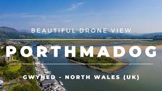 Porthmadog Beach & Harbour (Gwyned North Wales UK) Staycation Ideas & Travel Destinations Drone