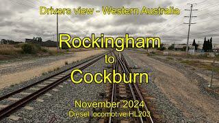 Drivers view WA, Rockingham to Cockburn, Nov 2024