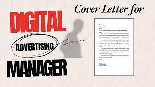 Digital Advertiser Cover Letter   Advertising Manager in Digital Marketing and ads Company