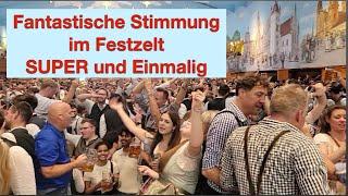 Münchner/Munich Oktoberfest 2024 / Fantastische Stimmung im Festzelt,  SUPER und Einmalig