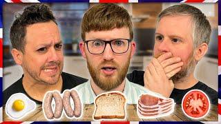 Americans Try BRITISH "B.E.S.T." Butty with HP Fruity Sauce!