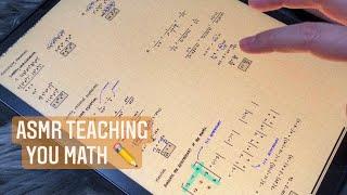 ASMR Teaching you math - Algebra 2 ️ | iPad writing sounds, whispering