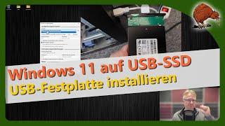 Windows 11 auf externe USB-Festplatte oder SSD installieren mit Rufus