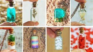 12 mini Charm Bottles - Cutest Jewelry DIY! MINI CHARMS IN A BOTTLE!