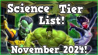 Science Tier List! Updated! November 2024! | Marvel Contest of Champions