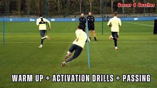 Passing Warm Up + Activation Drills / Everton Training