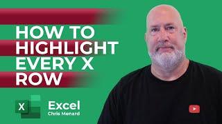 Excel Highlight Every Nth Row with Conditional Formatting - Every 3rd, 4th, or 5th row.