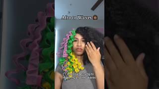 Afro to Waves ‍ #curlyhair #afrohair #hairstyles