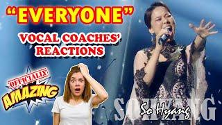  SHE'S INCREDIBLE!!! SOHYANG (소향) - EVERYONE (여러분) | VOCAL COACHES' REACTIONS | TrendsTV