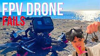 FPV Drone CRASH Compilation || My Drone FAILS 2022