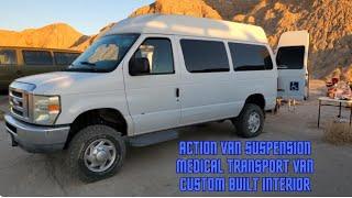 Medical transport Econoline camper build Action Van suspension lift kit | Lifted Van Meet 2024