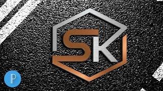 Professional ''S K'' logo design on android mobile, pixellab tutorial [ASRAFUL ART]