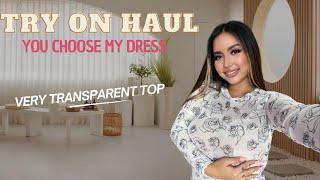 [4K] VERY TRANSPARENT Try On Haul - White Top [2024]