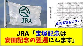 JRA、2025年の開催日割と重賞日程を発表