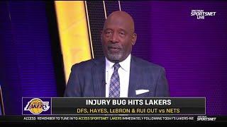 James Worthy reacts to Lakers injury report and huge change to starting lineup vs Nets tonight