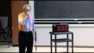 Walter Lewin -- Hanging from the pendulum