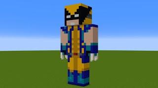 Minecraft Tutorial: How To Make A Wolverine Statue "Deadpool And Wolverine"