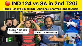 IND just 124 in 2nd T20i vs SA | Hardik Played 4 dots in Last Over | IND vs SA 2nd T20