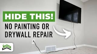 How To Hide TV Power Cord And Cables | Easy Way To Move An Outlet