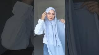 2 flowly Hijab Tutorial  #hijab #hijabstyle #hijabers #shorts