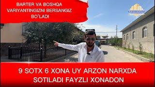 ARZON NARXDA 9 SOTX 6 XONA FAYZLI XONADON SOTILADI BARTERGA HAM SOTILADI