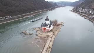 Pfalzgrafenstein Castle | Germany  | Drone Shot 5 | Non Copyright Video