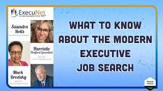 What to Know About the Modern Executive Job Search