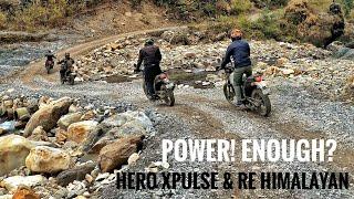 "Does Hero Xpulse have Enough Power for offroading?" . Hero Xpulse 200 & RE Himalayan Offroad trail.