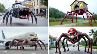 SHERIFF HEAD EATER Vs THOMAS EXE PLANE EATER Vs MONSTER HOUSE Vs MARIO EXE